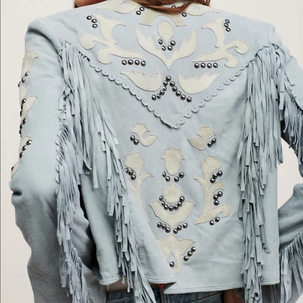 Free People For The Dreamers Leather Jacket - Picture 3 of 8